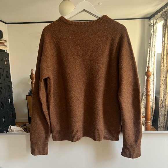 LEMAIRE Brown/Camel Wool Sweater M - Picture 5 of 5